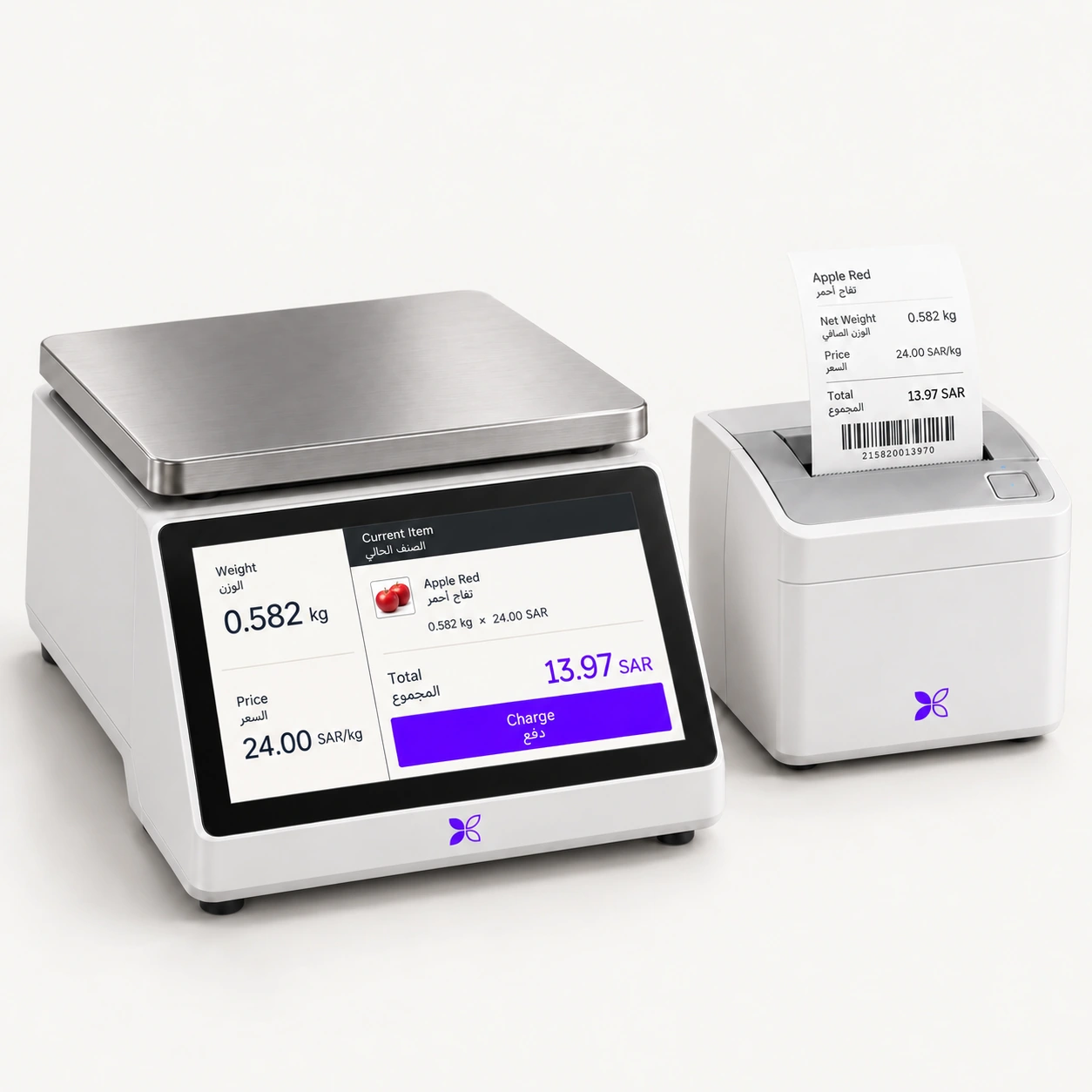 MerX Scales & printers studio device render.